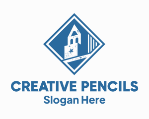 Blue Pencil Building logo design