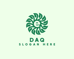 Eco Gardening Letter E Logo