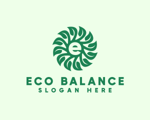 Eco Gardening Letter E logo design