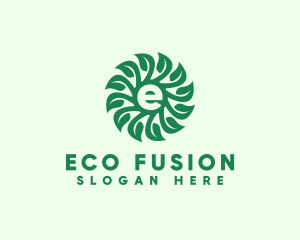 Eco Gardening Letter E logo design