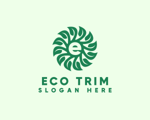 Eco Gardening Letter E logo design