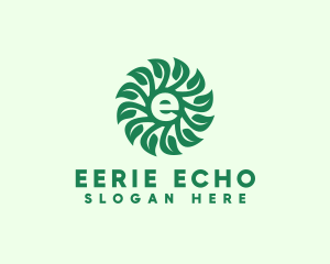 Eco Gardening Letter E logo design