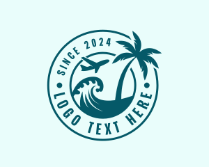 Tide - Airplane Ocean Tide logo design