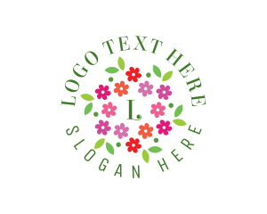 Gift Shop - Flower Garden Floral Decoration logo design