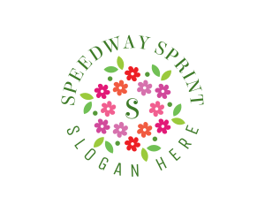 Flower Garden Floral Decoration Logo