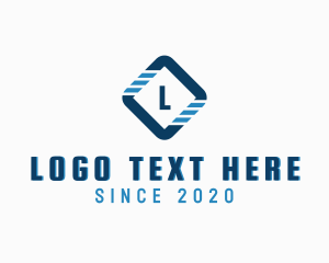 Stripes - Digital Telecommunication Technology logo design