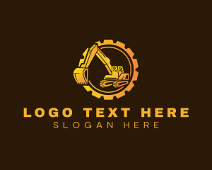 Gear Digger Excavator Logo