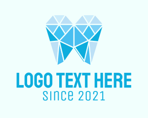 Tooth - Geometric Dental Care logo design