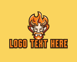 Blaze - Viking Devil Gaming logo design