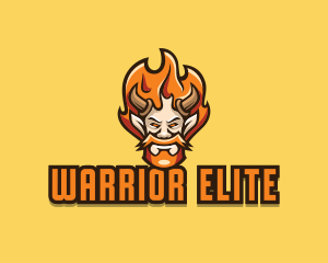 Flame - Viking Devil Gaming logo design