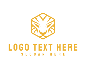 Hexagon Wild Tiger Logo