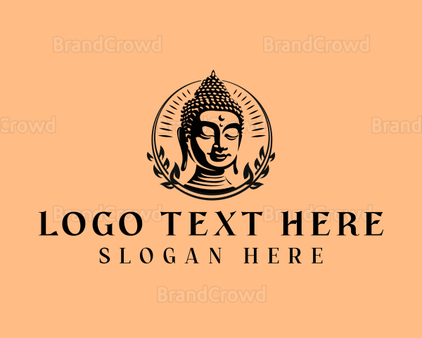 Buddha Meditation Wellness Logo