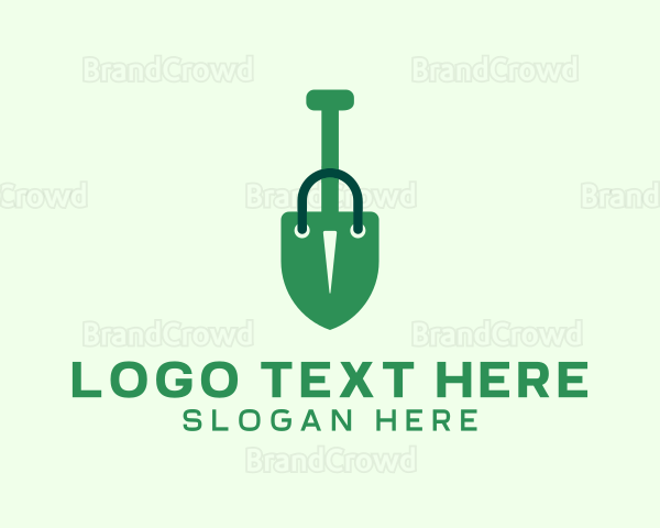 Shovel Shopping Bag Logo