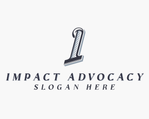 Legal Attorney Law Firm  Letter I logo design