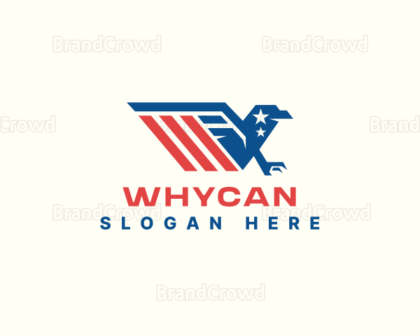 American Flag Eagle Logo