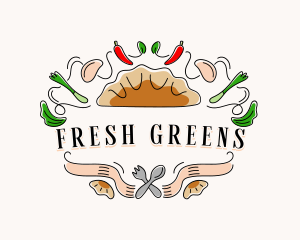 Lettuce - Gyoza Gourmet Restaurant logo design