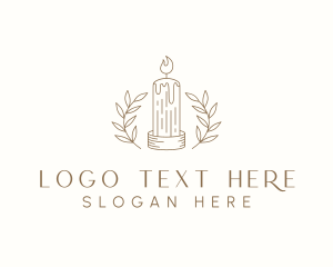 Paraffin Wax - Wax Candle Aromatherapy logo design