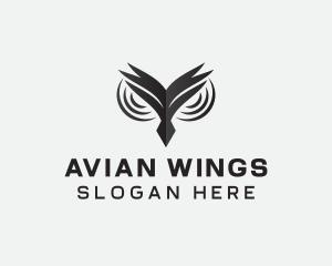 Owl Eyes Avian logo design