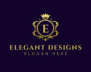 Ornate - Royal Ornate Crown logo design