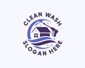 Washer - Pressure Washer Cleaning logo design