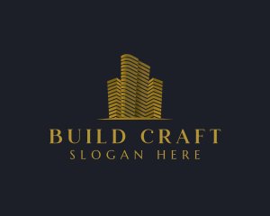 Building Skyscraper Tower logo design