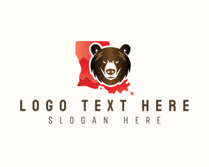 State Animal - Louisiana State Bear logo design