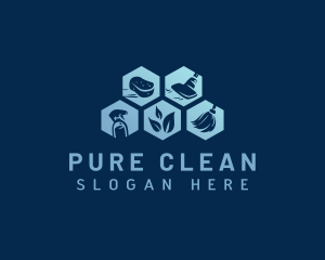 Housekeeping Cleaning Sanitation logo design