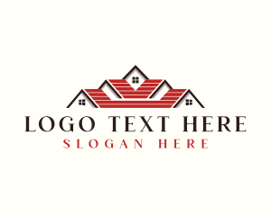 House Roofing Mansion logo design