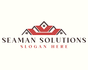 House Roofing Mansion logo design