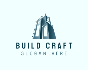 Draftsman Building Architect logo design