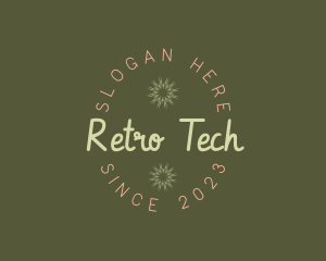 Retro Cursive Business logo design