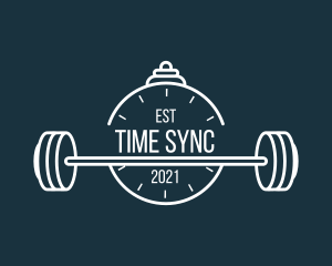 Gym Training Time  logo design