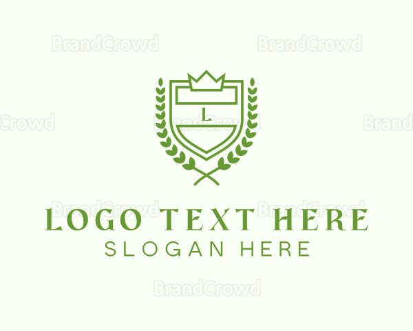 Royal Shield Wreath Logo