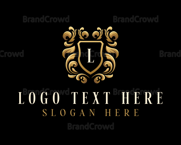 Elegant Ornament Shield Logo