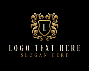 Luxe - Elegant Ornament Shield logo design