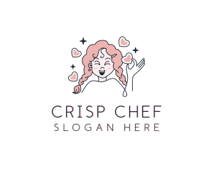 Happy Girl Cake Bakery logo design