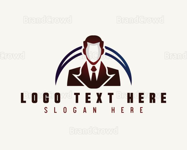 Professional Man Suit Logo