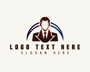 Headshot - Professional Man Suit logo design