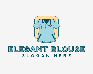 Blouse - Medical Scrubs Uniform logo design