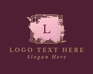 Fashion - Natural Leaf Frame logo design