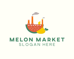 Melon - Fruit Power Factory logo design