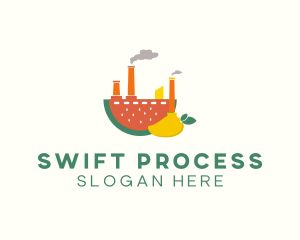 Processing - Fruit Power Factory logo design