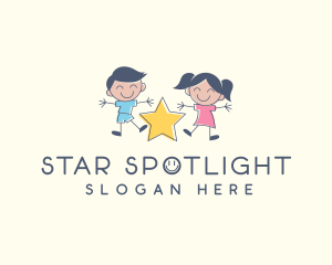 Children Playground Star logo design