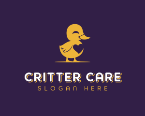 Duckling Heart Pet Care logo design