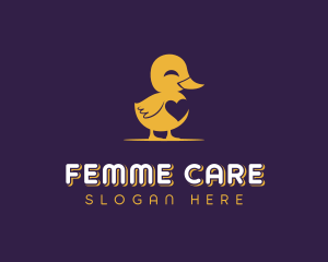 Duckling Heart Pet Care logo design