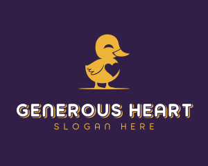 Duckling Heart Pet Care logo design