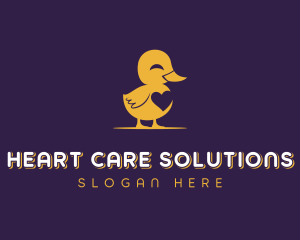 Duckling Heart Pet Care logo design