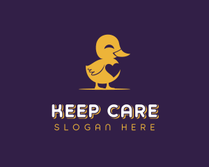 Duckling Heart Pet Care logo design