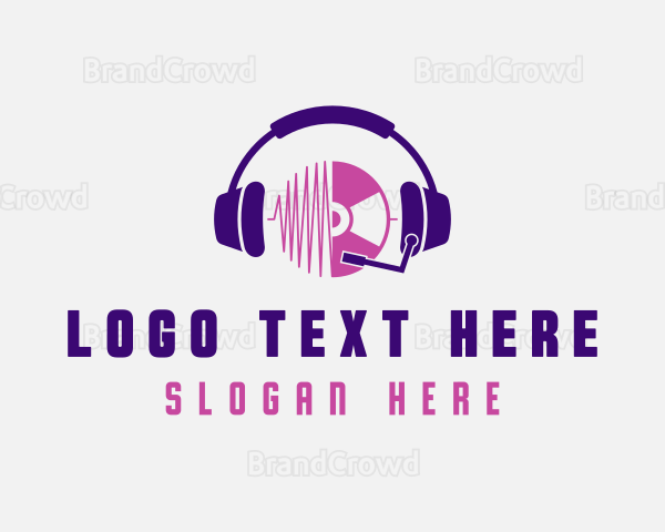 Headphones Music Audio Logo