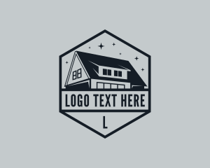 Town House - Roof Property Residential logo design